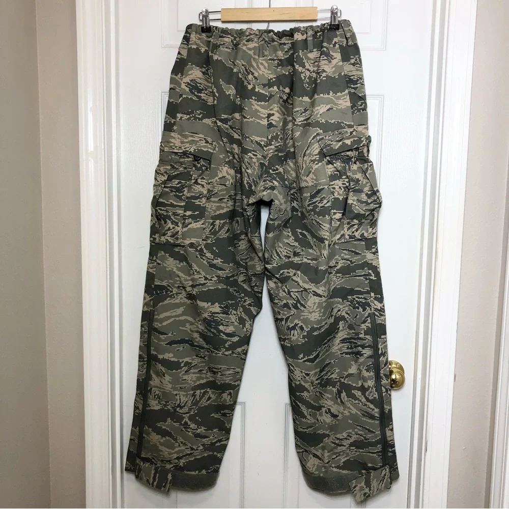 US Air Force Goretex Water Wind Proof Digital Tiger Stripe Camouflage Trousers L